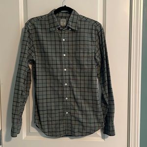 J. Crew Men’s Green Plaid Button Down Slim Fit Size Small